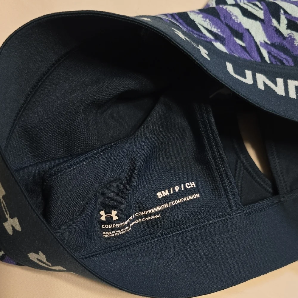 Under Armour‎ Womens Sports Bra Purple Compression Small